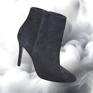 Charles David Delicious Black Suede Stiletto Bootie, Size 8.5